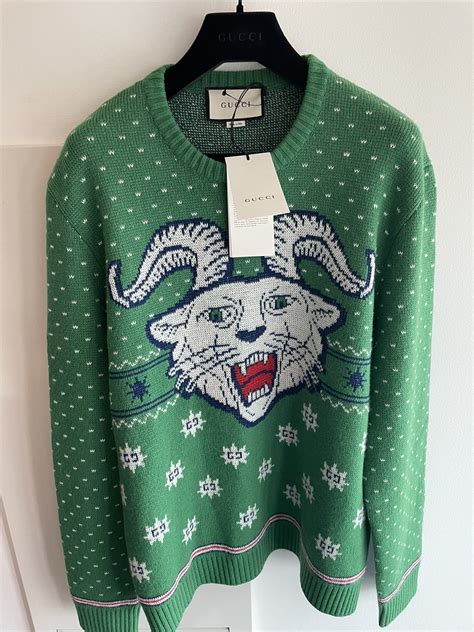 gucci goat sweater|Gucci sweater for men.